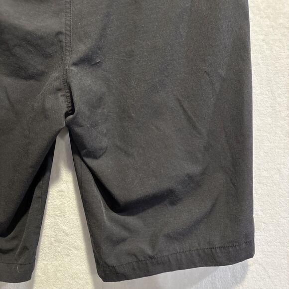 BKE Hybrid Standard Fit Black Shorts Flat Front Casual Lightweight Men's 30W 23L - Picture 10 of 15